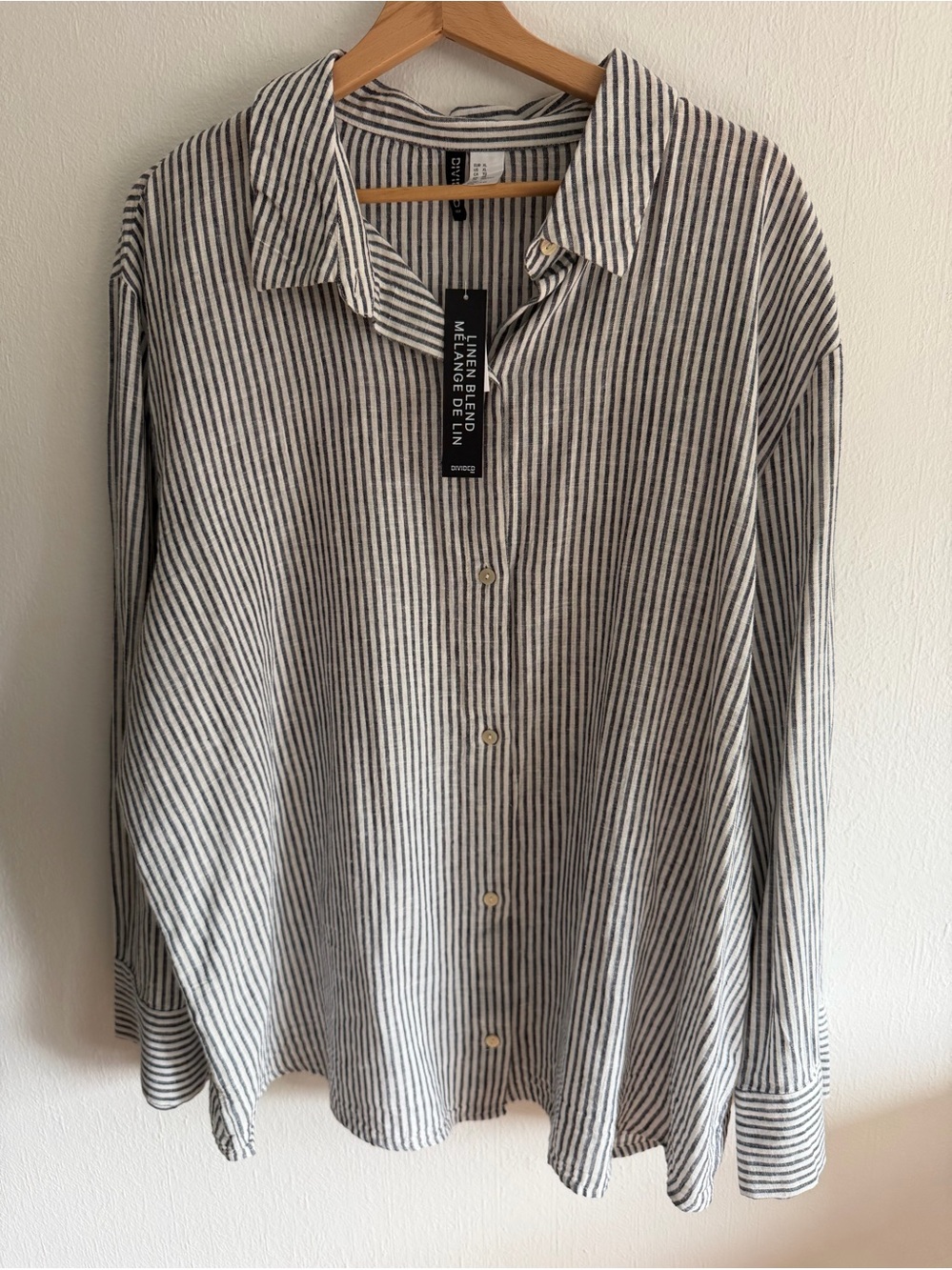 H&M women’s linen blend shirt NWT size XL